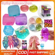 NeeDoh Jellyfish & Cube Squeeze Toy Squisy Baby Stress Relief Ball Soft Jelly Maltose Fidget Toy Sen