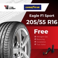 205/55R16 GOODYEAR Eagle F1 Sport (With Delivery/Installation) tyre tayar