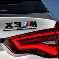 MKR BMW M X1 X3 X4 X5 X6 Logo Auto Badge Emblem Trunk Emblem COMPETITION Bar Underlined Thunder Edit