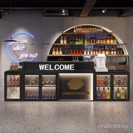 Cash Register Clearing Bar Billiard Hall Industrial Style Front Desk Reception Desk Corner Bar Milk 