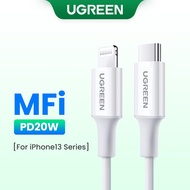 UGREEN MFi USB Type C to Lightning Cable for iPhone 14/13/12 Mini Pro Max 8 PD 18W 20W Fast USB C Charging Data Cable for Macbook Pro