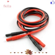 FKILLA 1/2pcs Male-to-Female Banana Plug, Silicone 100CM/ 39.37inch Meter Test Lead Extension, CATII