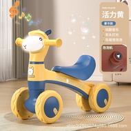 Children's Balance Car No Pedals 1-3 Years Old Baby Scooter Kids Scooter Baby Walker Four-Wheel MPHB