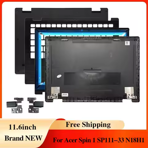 For Acer Spin 1 SP111-33 N18H1 NEW Laptop Case Laptops Frame LCD Back Cover Front Frame Hinges Palmr