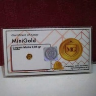 Minigold Pure Gold Coins Mini 24 Carat Metal Noble - 0.05gr