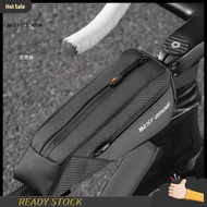 mw Zipper Bike Pouch Bicycle Bag Capacity Triangle Bicycle Top Tube Bag for Mtb Road Bike Non-slip Fixing Front Frame Pouch with Fastener Strap Organizer Bag for Scooter