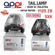 YAMAHA Y125ZR Y125 ZR 5XK TAIL LAMP ORI APPI MADE IN MALAYSIA LAMPU BELAKANG TINTED 5XK-H4710-10C
