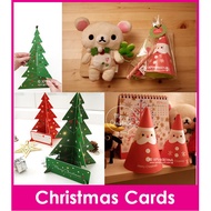 Lively Xmas Tree Card Decoration Cards/Greeting Card/Christmas Present/Gift Card/Colleagues/Gift Ideas