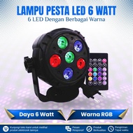 MITSUYAMA 6 WATT RGB LED DISCO SPOTLIGHT COLORFUL PARTY LIGHT 6 LED RGB DISCO SPOTLIGHT RGB LED PART
