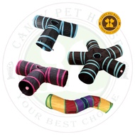 Pet Cat Dog Tunnel Toy Collapsible 3 Way Pet Train Tunnels Tubes Toy Tunnel Teaser Mainan Kucing Ter