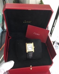 典精品名店 Cartier 真品 W5200002 Tank Sold Yellow Gold 手錶 現貨