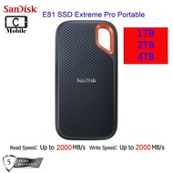 Sandisk E81 SSD Extreme Pro Portable 1TB/2TB/4TB (2000MB/s)(5 Years Local Warranty)