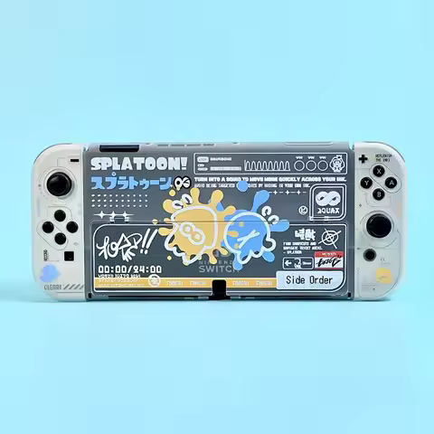 Protective Case For Splatoon 3 for Switch 2 - Two-Piece Split Shell Design - NS2 Console Accessories