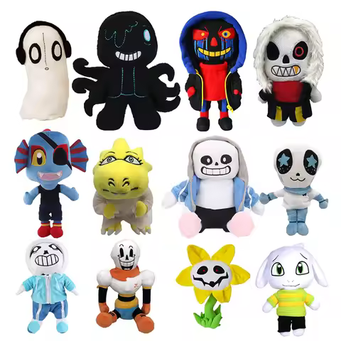 20 Styles Undertale Plush Toys Cartoon Sans Undertale Plushie Dolls Frisk Stuffed Zombie Toys for Ki