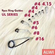[ 1 SET ] RING GUIDE UL K-SERIES (Ultra Light Rod) ~ 1 UL Rod Leg Hole (Non Fuji)