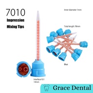 7010 mixing tip blue dental 10:1 mixing tip biru gigi temporary crown