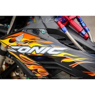 Tem rời Sonic 150 lửa đen cam in sắc nét 3 lớp không phai màu CM00112