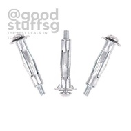 [SG FREE ] 10pcs New M4X32 Hollow Wall Anchors Metal/Cavity/Plasterboard Plug/Fixing Screw