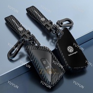 LF Remote Key Case Cover Metal Key Fob Shell Keychain For VW Volkswagen Go8 MK8 2020 Skoda Octavia S