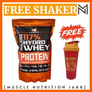 BS Nutrition Isolated Hydro Whey Protein, 1kg (Free Shaker)- Whey Protein Powder, Muscle Building, L