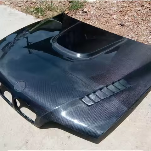 For BMW E39 520i 530i M5 Modified Carbon Fiber Engine Hood Bonnet 100% tested well