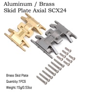 Metal Aluminum Skid Plate SCX24 Center Transmission 1/24 Axial AVITEX90081 RC Car Crawler