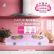 Kompor Kaca SRY 2 Tungku | Kompor Kaca Gas 2 Tungku