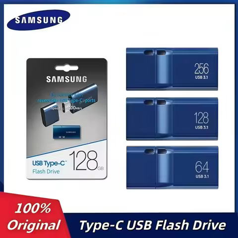 Original SAMSUNG Type-C USB Flash Drive 256G 128G 64GB USB 3.1 Pendrive Memory Stick For PC/Notebook