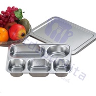 Stainless steel lid divider plate