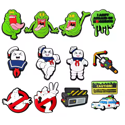 1-13pcs Hot Movies Shoe Charms DIY Cartoon Garden Shoes Accessories Decoration for Clog Sandal wrist