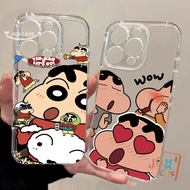 Shinchan Case IPhone 16 Suitable For 8 11 16 12 15 13 14 Pro Max 7Plus XR X XS 7 8 Plus SE Soft TPU 