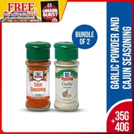McCormick Garlic Powder 35g + McCormick Cajun Seasoning 40g | Bundle of 2