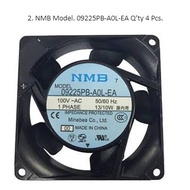 NMB 09225PB-A0L/A1L/B0L/B2L/B3L/B4L-EA 9225 Cabinet Fan 115V/220V