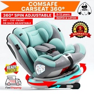 COMSAFE Baby Car Seat 360°with ISOFIX  & LATCH New Born to 12 Years Old Baby Car Seat Kereta Bayi Bu