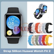 Eraxus Silicone Strap Huawei Watch Fit 2 2022 /  Tali Jam Polos Silikon Rubber untuk Huawei Watch Fi