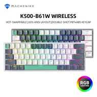 Imdzbp20fwb HE K500-B61W Mechanical 60% ANSI Layout Hot-swappable Tri-mode RGB Wireless Gaming Keybo