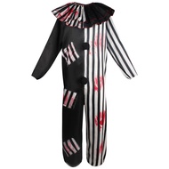 Evil Clown cos Costume Clown Stage Props Performance Costume Halloween Clown cospy Costume