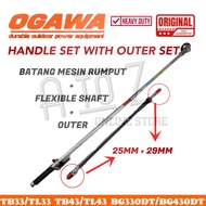 [ORIGINAL] OGAWA HANDLE SET + Flexible Shaft / Batang Box T|| BATANG MESIN RUMPUT FULL SET -TB33/TL3