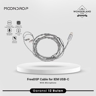 Moondrop Free DSP CDSP FreeDSP Upgrade IEM Cable USB-C with Microphone 0.78mm 2pin - Wonderland Stor