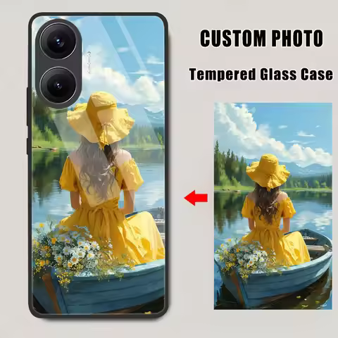 For Poco X7 X6 M7 F7 X 7 Pro 5G 4G Tempered Glass Case For Xiaomi Poco M6 M5s M3 X3 NFC X5 F 6 DIY P