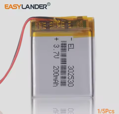 302530 3.7V 200mAh Rechargeable Li Polymer lithium Lipo battery
