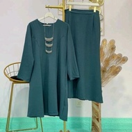 BAJU RAYA KURUNG MODEN 2023 KAIN TAK PAYAH GOSOK IRONLESS CEY CREPE