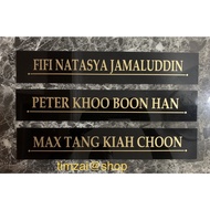 Nametag / Tanda Nama Pintu Khat/Rumi/Jawi