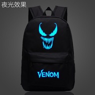Marvel luminous venom bag shoulder bag Spider-Man student bag anime movie surro