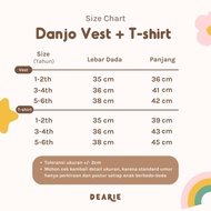 DEARIE - Danjo Vest + T-shirt - baju atasan outer rompi anak