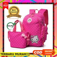 MERAH Girls' Backpack Kindergarten Elementary School Backpack Cartoon Character Premium Import Lates