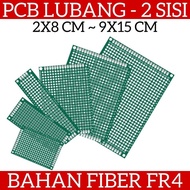 Double Layer PCB Fiber Material FR4 Hole Matrix 2 Sides Layer