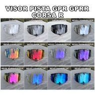 VISOR HELMET FOR PISTA RACE 3 GP-R CORSA-R PISTA GP-RR GPR REVO BLUE RED RAINBOW SCRATCH RESISTANT