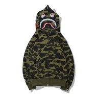 ♧☁BAPE แจ็กเก็ต Bape หัวแบรนด์พอดีอินเทรนด์สไตล์เดียวกันเสื้อกันหนาวมีฮู้ดแฟชั่นนอกแขนยาว