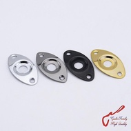 WK-1 Piece Oval Curved  Metal Jack Plate For Electric Guitar  Bass  ( #0420 ) MADE IN KOREA